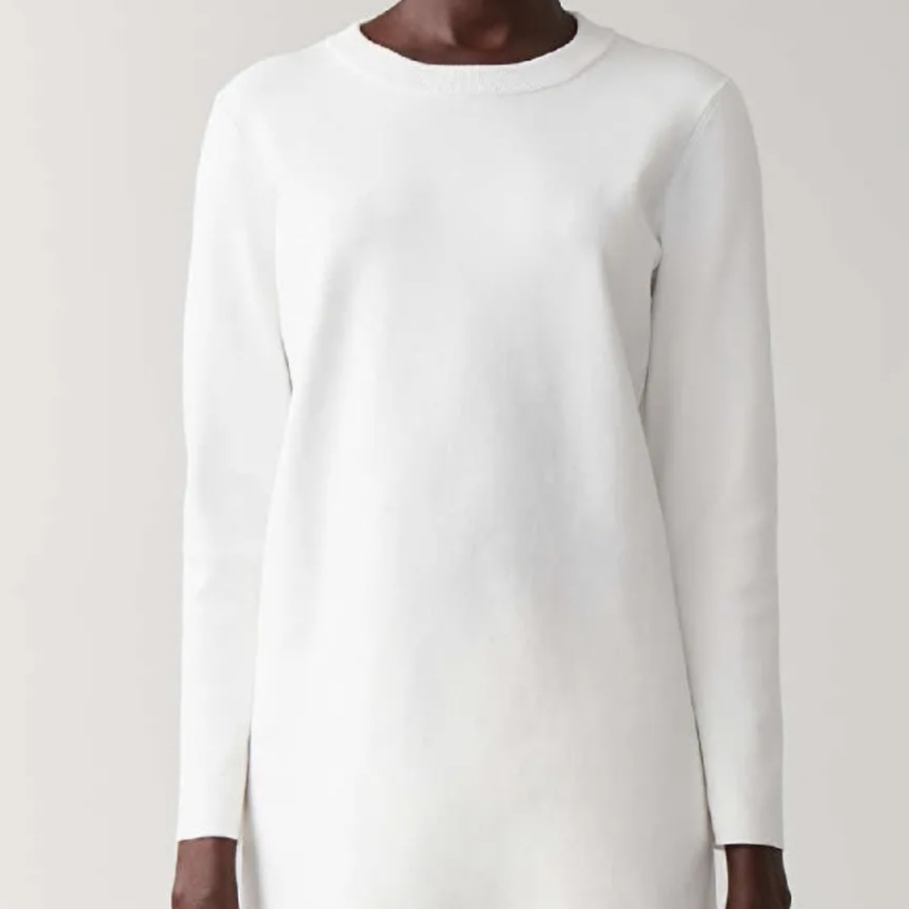 COS - White Minimalist Cotton Longline Tunic